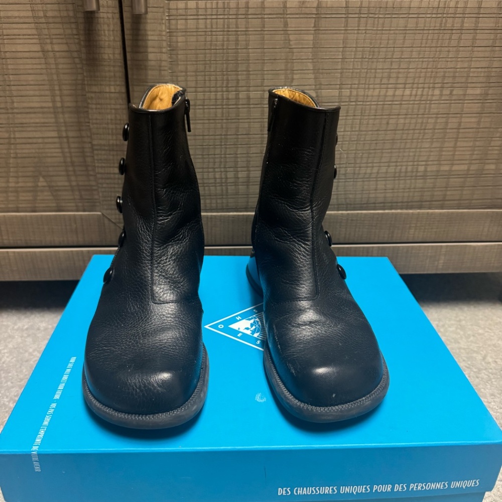 Thrillvogs Collette Zip-up Ankle Boots with Buttons;